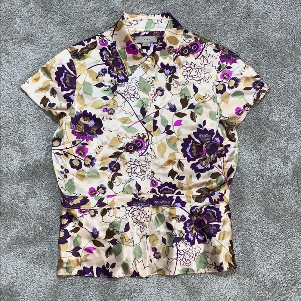 i.e. Relaxed - Silk Button Down Blouse
